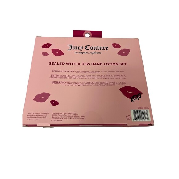 Juicy Couture Sealed With a Kiss Hand Lotion Set Trio 3x2 fl oz Sweet - Picture 2 of 2